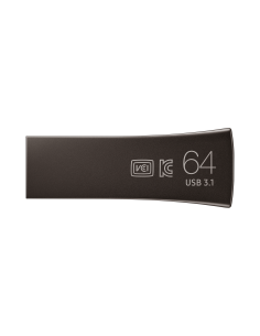 USB памет Samsung BAR Plus, 64GB, USB-A, Titanium Gray