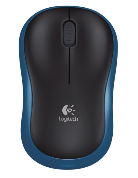 Безжична оптична мишка LOGITECH M185, Синя, USB