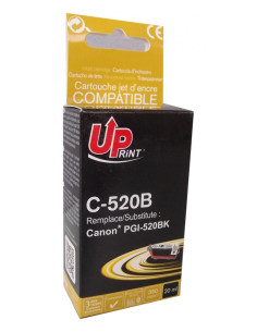 Мастилница UPRINT PGI520 CANON, С чип, Черен