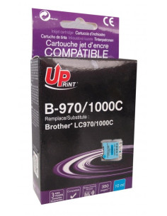 Мастилница UPRINT LC970.LC1000 BROTHER, Cyan