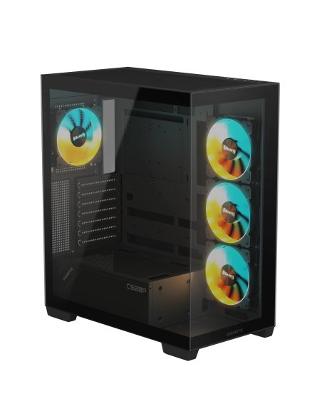 Кутия Gigabyte C500 PANORAMIC Stealth Black - Mid-Tower