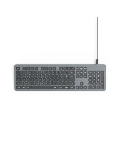 HAMA Жична Клавиатура -quot,CK-400-quot,, Х-структурна, USB-A, USB-C, AI бутон, светеща