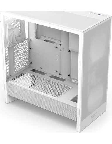 Кутия NZXT H5 Flow 2024 White, Mid-Tower