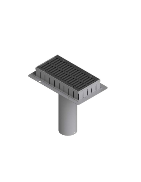 Линеен отводнител за мостове с чугунена решетка D400