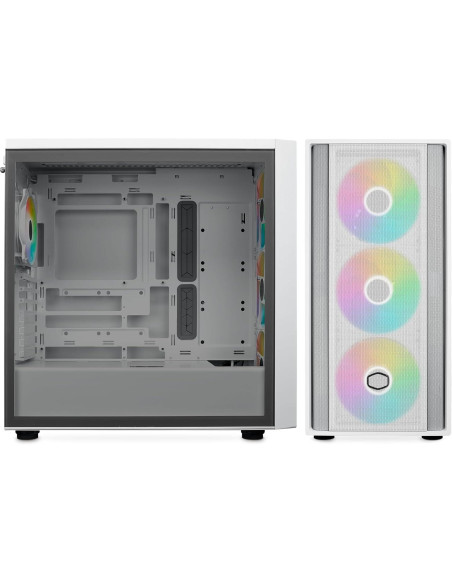 Кутия CoolerMaster MasterBox 600 - White ARGB