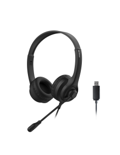 А4tech HU-8 Слушалки с микрофон, USB, въртящ се микрофон