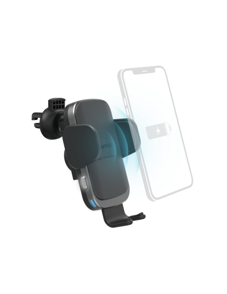 Безжично зарядно и стойка за кола HAMA FC10 Motion, 10W, Qi, Черен