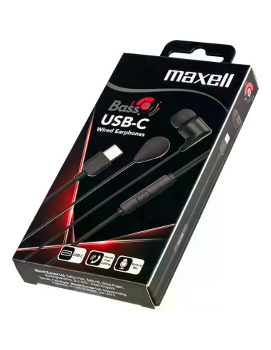 Слушалки  MAXELL тапи EB10  BASS 13  USB-C