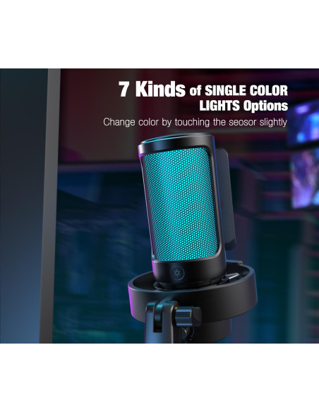 Настолен микрофон FIFINE A8V RGB - Black