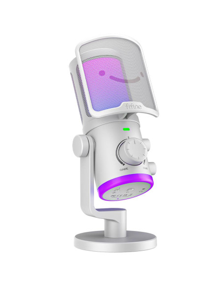 Настолен микрофон FIFINE AM6 RGB - White